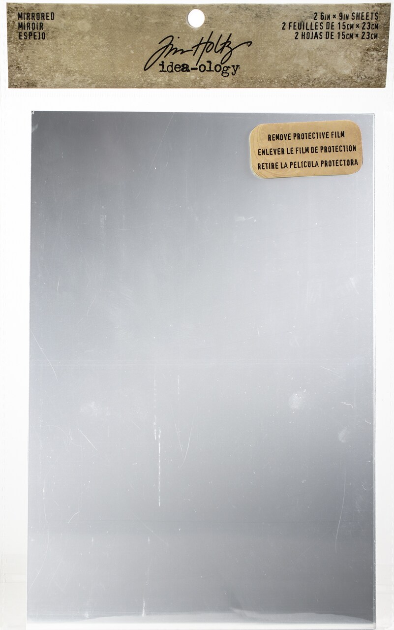 Multipack of 24 - Idea-Ology Adhesive Mirrored Sheets 6"X9" 2/Pkg